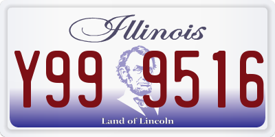 IL license plate Y999516