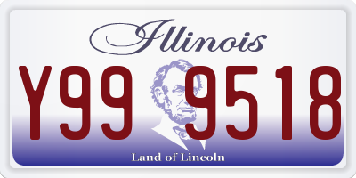 IL license plate Y999518