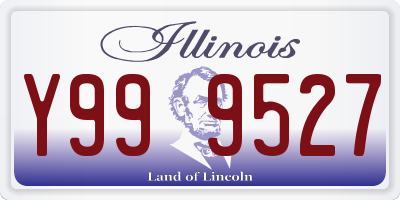 IL license plate Y999527