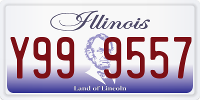 IL license plate Y999557