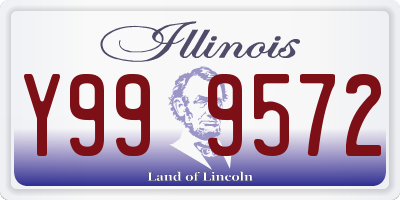 IL license plate Y999572