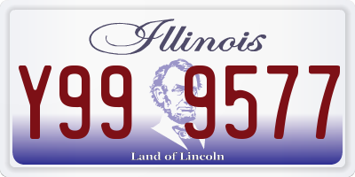 IL license plate Y999577