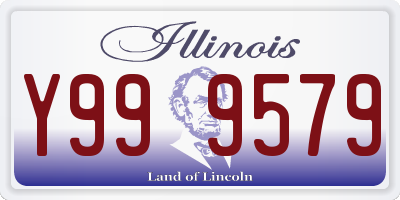 IL license plate Y999579
