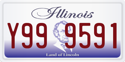 IL license plate Y999591