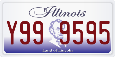 IL license plate Y999595