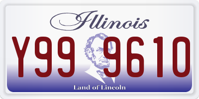 IL license plate Y999610