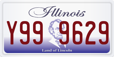IL license plate Y999629
