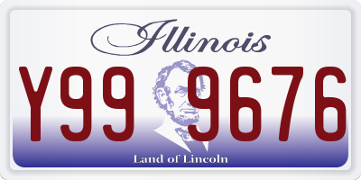 IL license plate Y999676