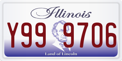 IL license plate Y999706