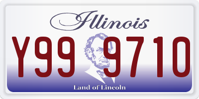IL license plate Y999710