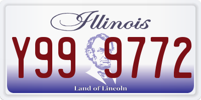 IL license plate Y999772