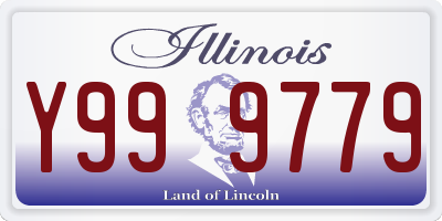 IL license plate Y999779