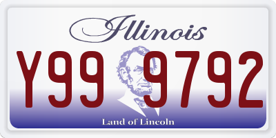 IL license plate Y999792
