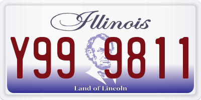 IL license plate Y999811