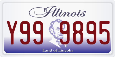 IL license plate Y999895