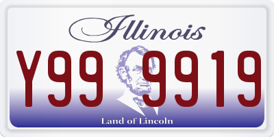 IL license plate Y999919