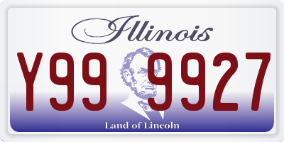 IL license plate Y999927