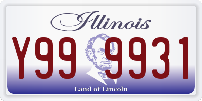 IL license plate Y999931