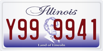 IL license plate Y999941