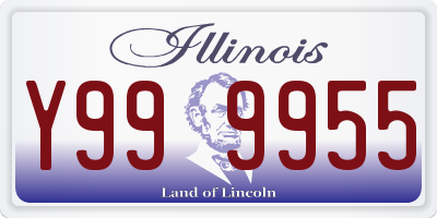 IL license plate Y999955