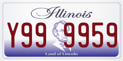 IL license plate Y999959
