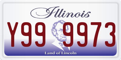 IL license plate Y999973