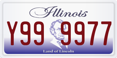 IL license plate Y999977