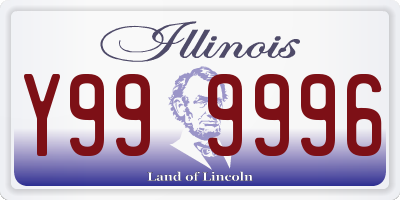 IL license plate Y999996