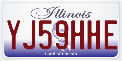 IL license plate YJ59HHE