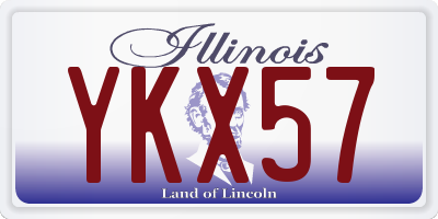 IL license plate YKX57