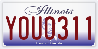 IL license plate YOU0311