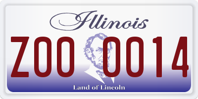 IL license plate Z000014