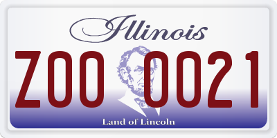 IL license plate Z000021