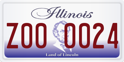 IL license plate Z000024