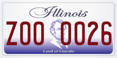 IL license plate Z000026
