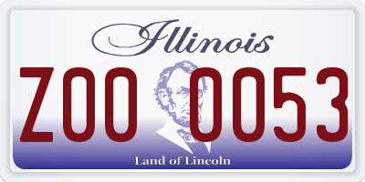 IL license plate Z000053