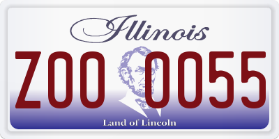 IL license plate Z000055