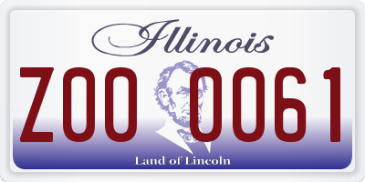 IL license plate Z000061