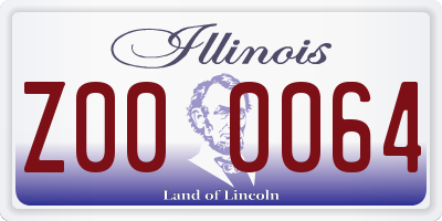 IL license plate Z000064