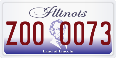 IL license plate Z000073