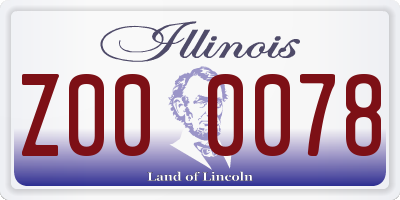 IL license plate Z000078