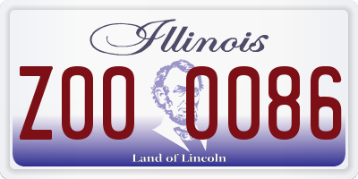 IL license plate Z000086