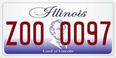 IL license plate Z000097