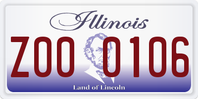 IL license plate Z000106