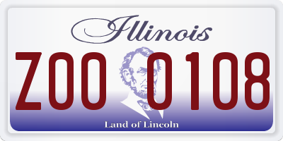 IL license plate Z000108