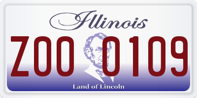 IL license plate Z000109