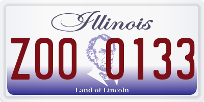 IL license plate Z000133