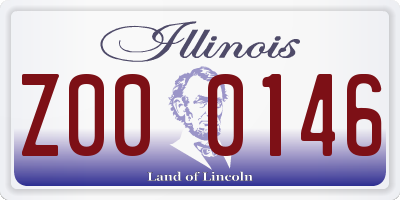IL license plate Z000146