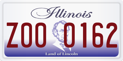 IL license plate Z000162