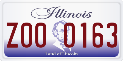 IL license plate Z000163